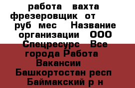 работа . вахта. фрезеровщик. от 50 000 руб./мес. › Название организации ­ ООО Спецресурс - Все города Работа » Вакансии   . Башкортостан респ.,Баймакский р-н